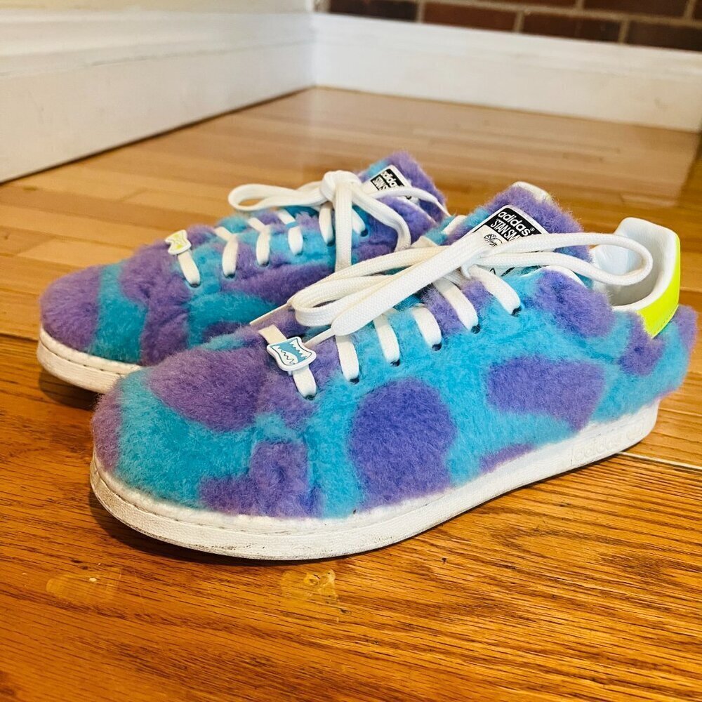 Adidas Stan Smith x Monsters Inc Mike Sulley Men’s Size 9 Custom GZ5990 - Picture 2 of 16
